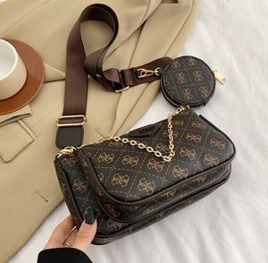حقيبة مصمم أزياء للسيدات ثلاثة في حقيبة واحدة من Mahjong حقيبة كتف واحدة كروس سلسلة حقيبة إبطية حقيبة إكسسوارات جيب مصغرة حقيبة يد