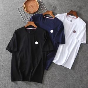 Logotipo de peito clássico Men, camiseta 3 cores camisas sólidas básicas camisa de designer aaa de qualidade camiseta de transporte grátis m-xxl 237t