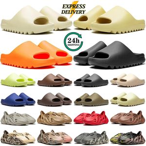 Onyx Slides Designer Designer Sandals Slippers Мужчины Женщины костяная пустынная песчаная песчаная песочная сана.