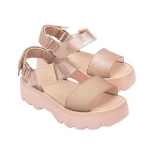 Hip Summer Sandal Women Melisa Thick Sole Womens Sandals Wide Bottom Casual Jelly Beach Shoes Roman Sandles Heels 240228