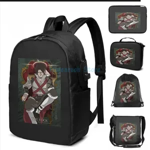 Zaino divertente stampa grafica Trevor Belmont - The Fool USB Charge School Borse Women Bag Travel Laptop