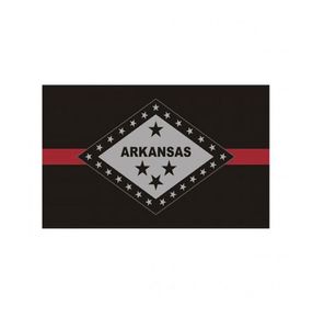 Arkansas State Flag Thin Red Line Flag 3x5 ft Brandman Banner 90x150cm Festival Gift 100d Polyester Inomhus utomhustryckt flagga8166056