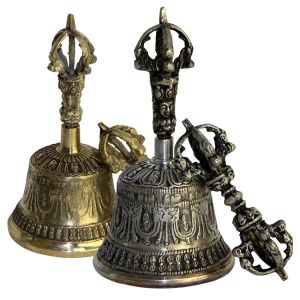 Strumenti Buddista tibetano Buddista Bell e Dorje Set Shiplies Extra forte Multipurlo Chiamata a mano Bell