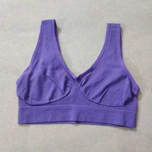 Aktive Unterwäsche Frauen Sport Bra ohne Pad Schlaf Brassiere Unterwäsche Schlaf Yoga Sport Bra Weste Plus Size Top ohne Schwamm Einsatzpad Bralette D240508