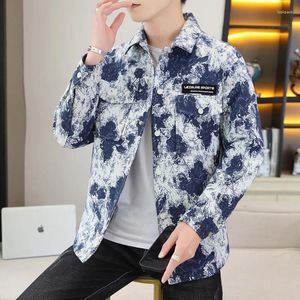 Giacche da uomo 2024 uomini Flower Jacquard Weave Giacca in moda Lettere sciolte per lettere Streetwear Street Top Oster