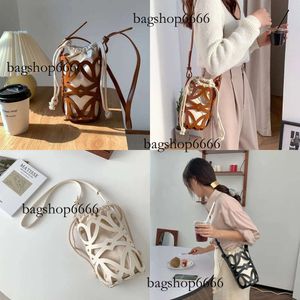 Designer Evening Brand Women Shoulder Bags Retro Literary Ladies Bucket Bag Hollow Drawstring Female Messenger Phone Purse 231205 Original Edition