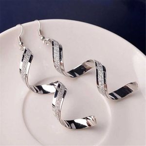 Stud Korean womens pendant charm earrings jewelry stainless steel long special 2024 girls luxury design trend Q240507