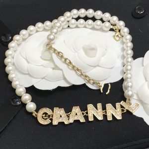 Pearl Chains Designer Naszyjnik 18k złota tytanowa stal nierdzewna marka liste