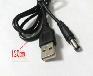 50pcs USB 20 A do 55 mm x 21 mm DC Złącze złącza podnośnikowe kabel zasilający 120CM3795627