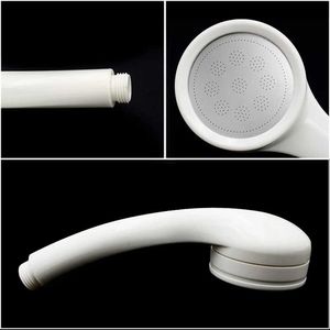 Ванная душевая головка ABS Пластиковая единая функция экологически чистые белые маленькие круглые круглое высокое давление вода, аксессуары для ванной комнаты, портативная насадка для душа