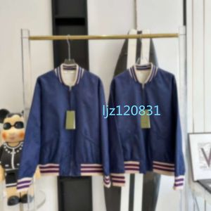 New Spring Fashion Casual Men's Stand up Neck Double Faced Wearable Letter Splice Jacket Women's Couple Coat Baseball Coat Men's Jacket Designer Jacket XS-L