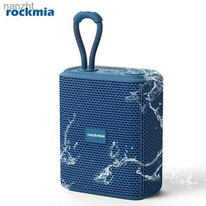 ポータブルスピーカー携帯電話スピーカーRockmia EBS-300 5WミニポータブルBluetoothスピーカーファブリックメッシュTFカードミュージックボックスIPX6防水電話PCタブレットwx