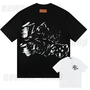 Mens T-Shirt Plus Size luxury designer tshirt Classic basic simple t shirts round Neck cotton black white geometry scrawl dot letter oversize Top Tee S M L XL