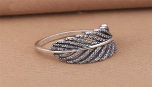 925 Sterling Silver Rings Light As A Feather Clear CZ Wedding Fashion Jewelry Compatible With European 2112176944998