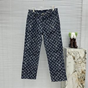 Designer Jeans L Street Leisure and Entertainment Sports Jeans Motorcycle Embroidery Perforated JeansHigh Street Jeans British style jeans