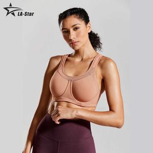 Aktiv underkläder kvinnor sportbh push up fitness crop top fe fitness gym bras träning hög påverkan full täckning studs kontroll underwire d240508