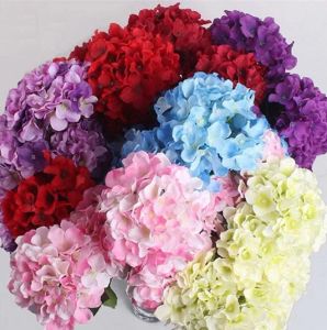 Silk Artificial Hydrangea Flowers HEADS Diameter about 15cm Home and wedding Ornament Decoration free shipping FB015 LL