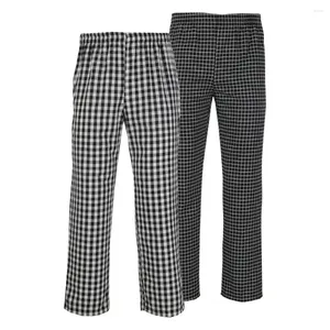 Men's Pants Trousers Plaid Print Sweatpants With Elastic Waist Side Pockets For Casual Gym Training Outdoor Activities Office