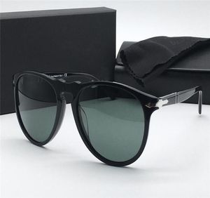 Солнцезащитные очки модельер 9649 Классическая ретро -авиаторная рама стеклянная линза UV400 защитные очки с кожаным корпусом Vintage Retro T7680033