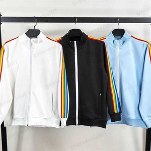 Erkek Ceketler Tasarımcı Erkek Ceket Palmiye Peluş Palto İşlemeli Mektup Deseni Kadın Melekler Sıradan Gevşek Ceketler Mock Boyun Boyun Zippered Hardigan Sweatshirt Smlxl7