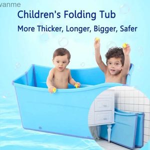 水着の座席大折り畳み断熱浴槽の子供に適した厚いピンク/青の子供の高強度のバスタブガールズと男の子wx