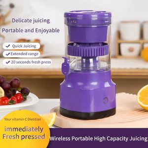 Electric Portable Blender Pomarańczowa sokowirówka mini automatyczne ładowanie USB Maszynka Mieszkającego Sok Kuchnia i dom 240508