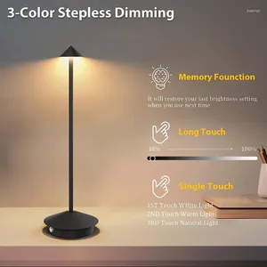 Lâmpadas de mesa Creative Dining Touch Led El Bar Coffee Pina Pro Lamp Rechargable Lampada da Tavolo Decorative Desk