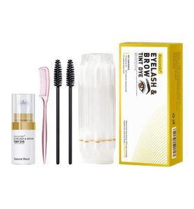 IBCCCNDC Professional Eyebrow Tint Kit Enhancer Semi Permanenta ögonbrynen Färgvattentät långlastning Lätt att bära smink Natur7867412