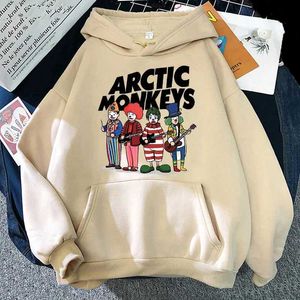 Herrtröjor tröjor rockband arktiska apor hoodies män kvinnor mode hip hop hoodie barn pojkar tjej kläder kvinnor tröja pojke träning rapper t240507