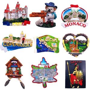 3pcsfridge Magnete Magnet Souvenir Italien Spanien Luxemburg Frankfurt Madrid Touristenattraktion Souvenir Country Kühlschrank Magnet Dekor