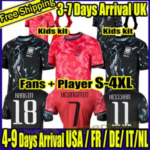 S-4XL 2024 2025 South Korea soccer jersey 24 25 Home Red SON KIM HWANG LEE JEONG SUNG LEE KWON National team shirt Football shirt Fans Player version men's kids kit uniform