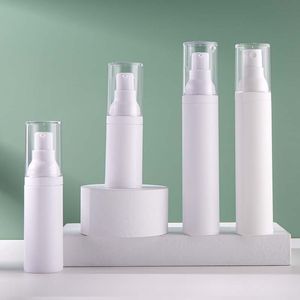 50 ml de plástico de plástico a ar para o creme de garrafas de garrafas Distanter Tamanho Viagem A vácuo garrafas de spray de plástico 15 ml 30 ml para líquidos recipientes recarregáveis