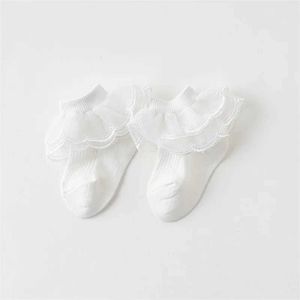 Calzini per bambini Pudcoco bambine increspature calzini morbidi mesh calzini da truccatore principessa calzini