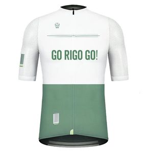 2024 GO Rigo GO Cycling Jersey Breathable Set Teamquickdrying Bicycle Bib Shorts Suits Bike Clothes Cycling Clothing 240508