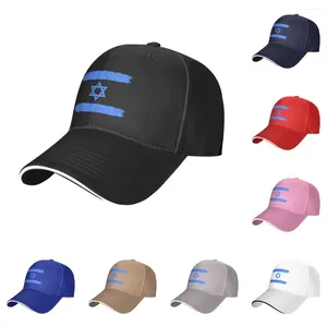 Ball Caps Isreal Bandle Países do World National Nation Nation Baseball Low Profile Hat para homens Mulheres Chapéus ajustáveis casuais