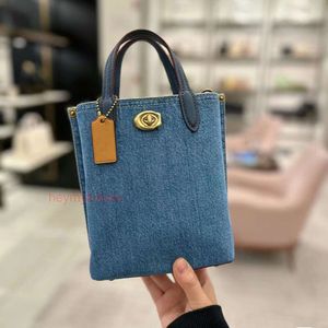 Väskor Designer 2024 Mini Tote Bucket Bag Denim Willow 16 PRIES PRIES Bag Mobiltelefon Bag för kvinnor