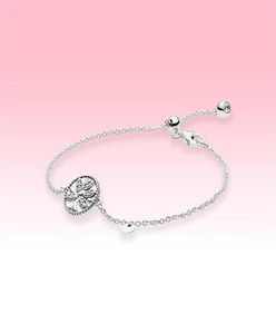 Bracciale per cursore per alberi da famiglia scintillante femminile per ragazze gioielli per feste per 925 bracciali di dimensioni regolabili in argento sterling con ORI236V4416838