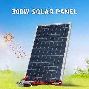 300 W Panel słoneczny 12V Przenośne komórki Outdoor Zestaw Domowy Generator Domowy Ładowarka RV Zasilacz 240508