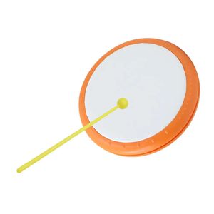 Dual Head Wholesale 19.8*19.8 cm de plásticos manuais com tambor Stick Percussion Musical Educational Toy Instrument para KTV Party Kids Criança