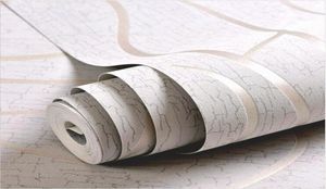 Не тканые 3D Обои Ролл современный простой стиль Поверхностная полоса.