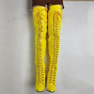 Buty Zhima Kobiety na kolanach wysoko z boku szerokie łydka cienkie obcasy wysokie buty damskie Kobieta duża rozmiar 41 45 47