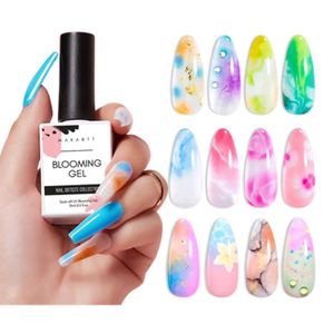 Żel paznokci Makartt Clear Blooming 15 ml zanurzanie lampy Poliska błyszcząca wykończenie długotrwałe dla domu DIY Manicure Q240507