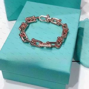 Браслет модельер TiffanyJewelry Bracelet Bracelet Pure Silver 925 серия мужского и женского браслета 925 Pure Silver 18k Gold Part