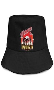 Stranger Things Добро пожаловать на логотип Hawkins Black Women Fishing Bucket Sun Hat Design Team Уникальная классическая ковша Suncap4363467