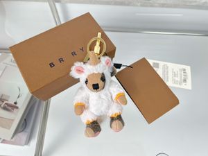 Designer Keychain Marke Designer Bur Geschenk kleiner Tier Schlüsselhain herzförmige Männer- und Frauen -Auto -Bag -Anhänger Accessoires mit Box.