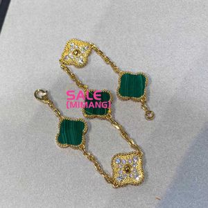Классические вар ювелирные аксессуары золотые ювелирные изделия счастливчики цветочные браслеты для женщин для женщин розовый серебряный серебро.