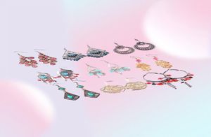 Mix Colors Style Fashion Dangle Chandelier örhängen för DIY Gift Craft Jewelry 10PairSlot EA062031934
