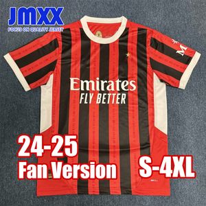 S-4xl JMXX 24-25 AC Maglie da calcio Milano a casa Terza Special Mens Uniforms Jersey Man Football Shirt 2024 2025 Versione fan