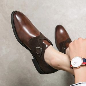 Casual Shoes Leather For Men Formal Shoe Prom Evening Long Dresses Fashion Loafers Dress Plus Size 38-48