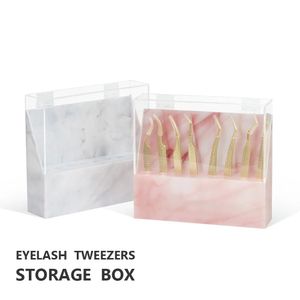 Eyelash Extension Tweezers Storage Box Professional Display Stand Organizer Case Lash Pillow Eyelash Extensions Supplies 240508